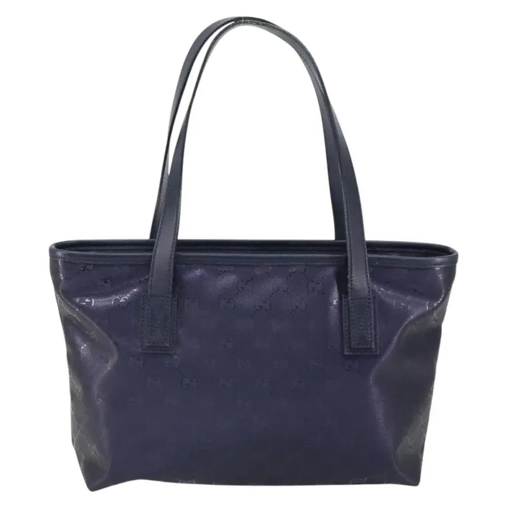 Gucci GG Imprime Coated Canvas Tote Bag Purple